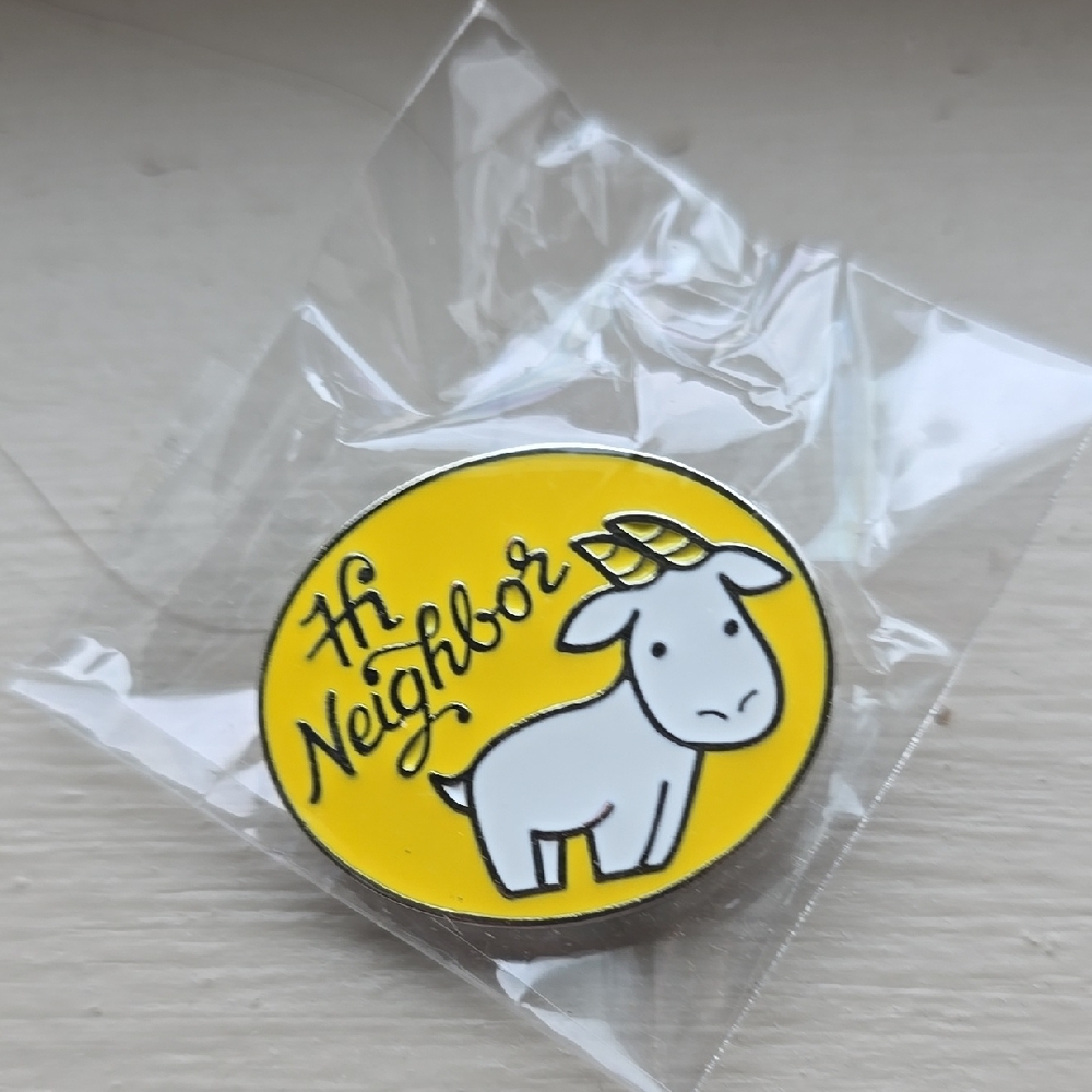New. Beekman 1802 Neighbor Enamel Pin